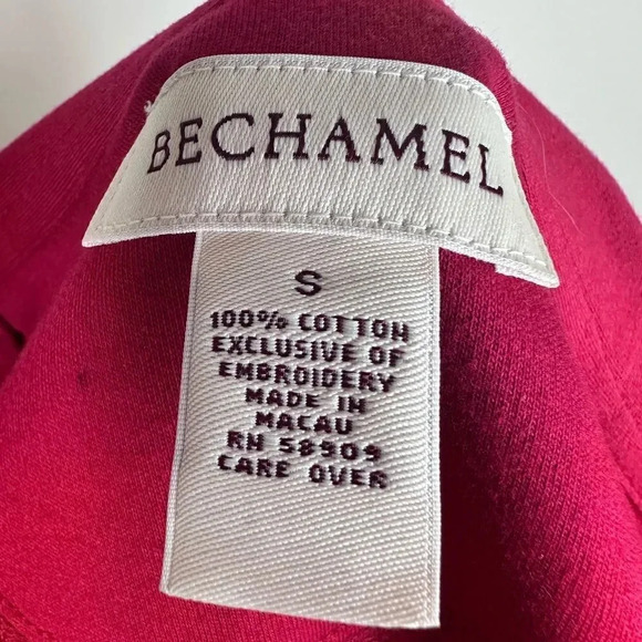 Béchamel red Christmas button down cardigan with appliqué trees size small - Picture 8 of 8